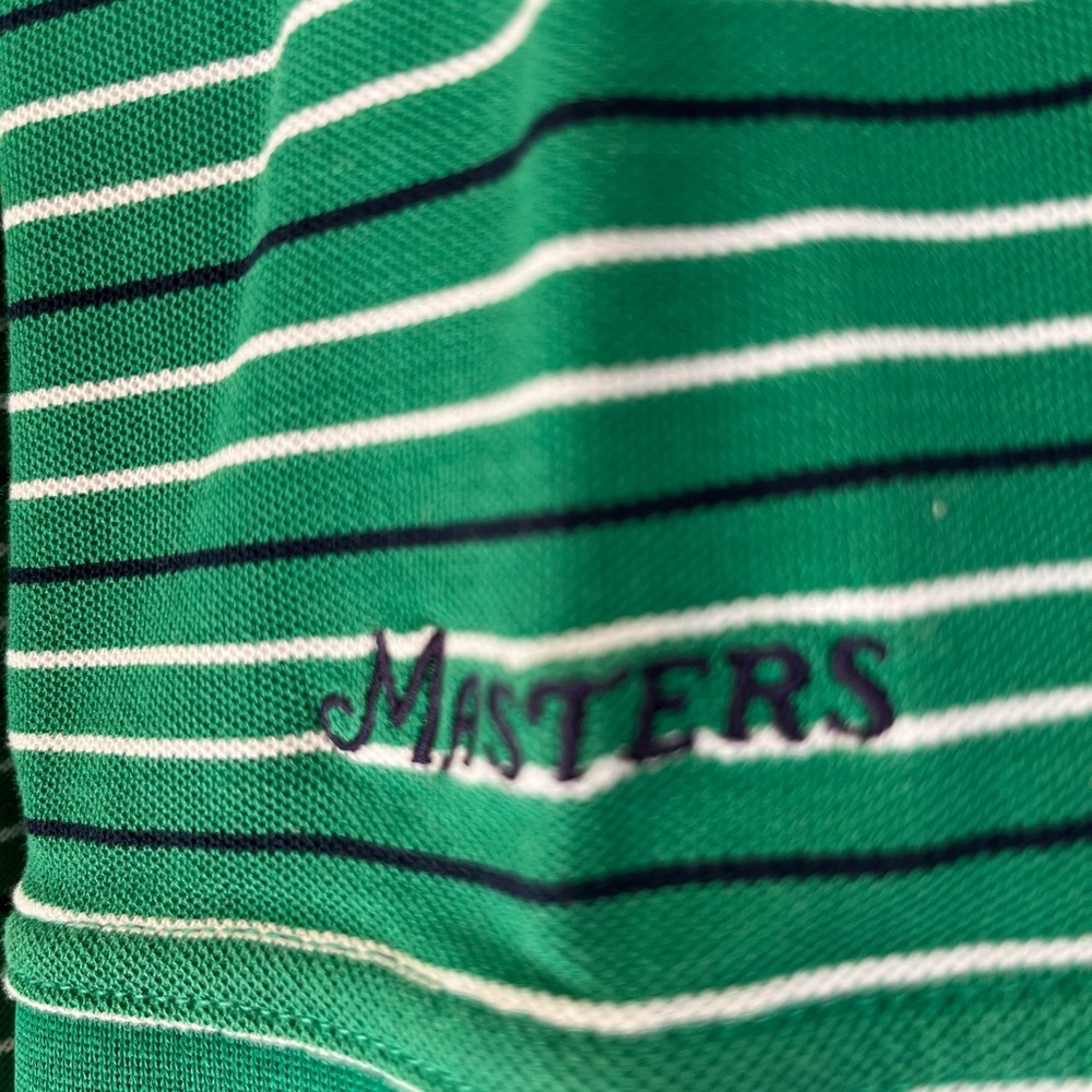 Masters Green Striped Polo Shirt - Picture 2 of 3